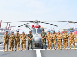 Danpuspenerbal Hadiri Pemberangkatan Satgas MTF Konga XXVIII-O UNIFIL 2023 Oleh Panglima TNl