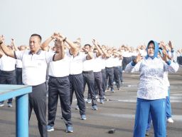 Peringati HUT Ke-61 Kowal Tahun 2024, Dankodiklatal Pimpin Olah Raga Bersama