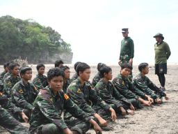 600 Siswa Dikmaba TNI AL Mengikuti Lattek Sea and Jungle Survival