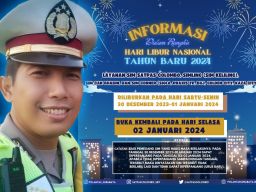 Cuti Bersama Nataru, Pelayanan SIM Satpas Colombo Tutup