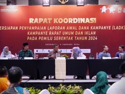 Gelar Koordinasi, KPU Jatim: Penyampaian LADK 7 Januari 2024 Melalui SIKADEKA