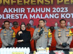 Sepanjang 2023 Polresta Kota Malang Berhasil Ungkap Ribuan Kasus