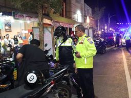 Menjelang Pemilu 2024, Polres Nganjuk Tingkatkan Patroli Blue Light