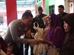 Wujudkan Pemilu Damai, Polres Nganjuk Gelar Nusantara Cooling System