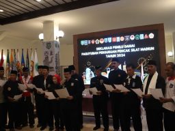 Kapolres Dukung Deklarasi Pemilu Damai Paguyuban Pencak Silat Madiun