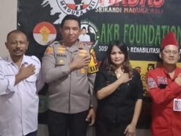 Wujdukan Pemilu Damai, Polres Bangkalan dan Ormas Madas Jalin Silaturahmi 