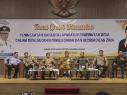 Ciptakan Pemilu Damai Berkeadilan, Polres Probolinggo Gelar FGD