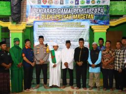 Ciptakan Pemilu Damai Polres Magetan Gandeng Perguruan Silat