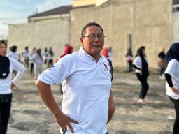 Sehat Kunci Bahagia, Caleg Partai Perindo Ikut Senam Bersama Warga Wonorejo