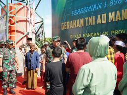 Program TNI-AD Manunggal Air Sasar Desa Krisis Air Bersih di Bangkalan