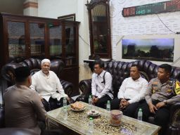 Tingkatkan Harkamtibmas Menjelang Pemilu Polisi Silaturahim ke Ulama 