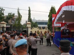 Polres Pamekasan Gelar Simulasi Pengamanan di TPS 