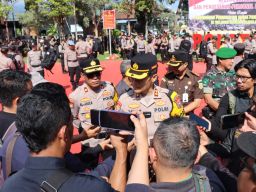 Amankan TPS Pemilu 2024 Ratusan Personel Polres Batu Disebar 