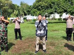 Polisi Ajak PPK Olah Raga Ringan Sebelum Rekapitulasi Suara 