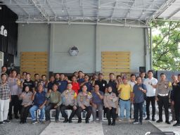 Sinergitas dengan Rekan Media, Polres Lamongan Gelar Piramida