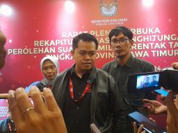 Selama Lima Hari, Rekapitulasi Penghitungan Suara Provinsi Jatim Melampaui Target Nasional