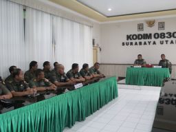 Tingkatkan Profesionalisme Prajurit, Tim Audit Kodam V Brawijaya Kunjungi Kodim Surabaya Utara