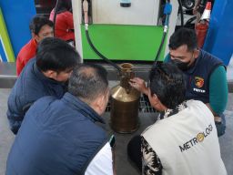 Menjelang Lebaran, Polres Lamongan Sidak SPBU