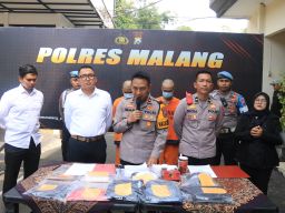 Dua Terduga Pelaku Curas Diamankan Polres Malang 