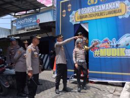 Operasi Ketupat Semeru 2024, Kapolres Lamongan Cek Pospam dan Kesiapan Personel 