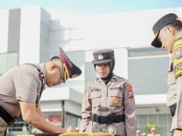 Pelantikan dan Serah Terima Jabatan Pejabat Utama dan Empat Kapolsek Jajaran