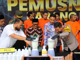 Barang Bukti Barbagai Jenis Narkoba Dimusnahkan