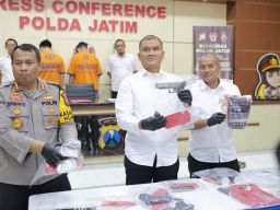 Tiga Tersangka Pelaku Penembakan di Tol Waru Sidoarjo Diamankan