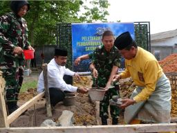 Peletakan Pondasi Pembangunan Masjid Satdik - 1 Kodiklatal