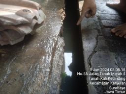 Tak Tersentuh Pembangunan Drainase, Warga Gang Sawi Kecewa 