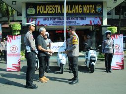 Usung Konsep Go Green, Polresta Malang Kota Libatkan Polwan Patroli Srikandi Makota