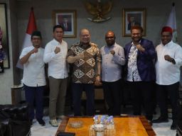 Bertemu LaNyalla, Pj Walikota Sorong Minta Masukan Percepatan Pembangunan Papua