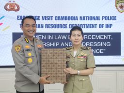 Kepolisian Kamboja Belajar Pemberdayaan Polwan dan Pengarusutamaan Gender Polri