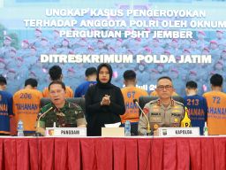 Polda Tetapkan 13 Oknum Pendekar PSHT Jember Sebagai Tersangka Pengeroyokan Polisi saat Patroli