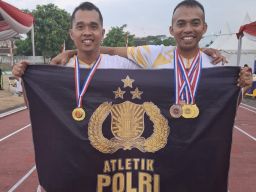 Dua Atlet Polres Jember Menangkan Kejurnas Salatiga Masters Athletic Championship 2024