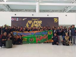 Tiba di Kalsel Atlet Porwarnas Jatim Langsung Gelar Latihan