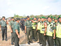 Komandan Korem Bhaskara Jaya Pimpin Apel Gelar Pasukan Pengamanan VVIP