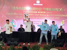 KPU Lakukan Pengundian Nomor Urut Paslon, Dua Kandidat Resmi Bersaing di Pilkada Bondowoso