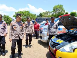 Kendaraan Dinas Polresta Banyuwangi Diperiksa Tim Logistik Polda Jatim