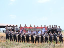 Antisipasi Kerawanan Pemilukada Polres Kediri Kota Gelar Latkatpuan