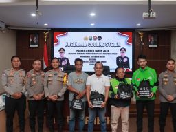 Bersama Komunitas Motor Polres Jember Serukan Persatuan dan Kesatuan