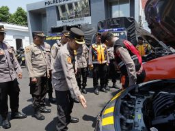 Operasi Mantap Praja 2024 Polrestabes Surabaya Cek Ranmor Dinas dan Almatsus