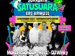 Nanti Malam Partai Gerindra Gelar Konser Surabaya Satu Suara di Surabaya Expo Center