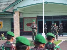 Dandim Surabaya Utara Pimpin Upacara Tujuh Belasan, Sampaikan Pesan Kasad