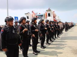 Kawal Tahapan hingga Perhitungan Suara, Polres Sumenep Lepas Personel BKO