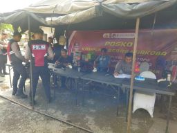 Cegah Peredaran Narkoba Polisi Bangun Posko di Jalan Kunti