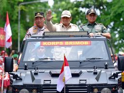 Presiden Prabowo Disambut Meriah di Pembukaan Apel Kasatwil Polri 2024
