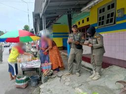 Puluhan Pedagang di Trotoar Pemalang Ditertibkan Satpol PP