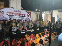 Polrestabes Surabaya Berhasil Ungkap Kasus Curanmor, Belasan Terduga Pelaku Diamankan