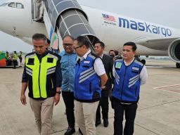 Pertamakali BIJB Kedatangan Kargo Muat 900 Ekor Domba dari Australia