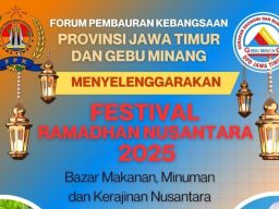 Festival Ramadan Nusantara FPK Jatim dan GEBU Minang Tampilkan Kuliner dan Craft Daerah